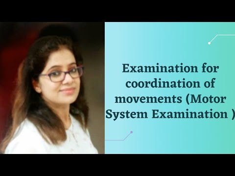 Examination for coordination of movements (Motor system examination)