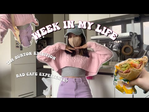 College Student Week in my life | Tim Burton Exhibition + Bad Cafe Experience?
