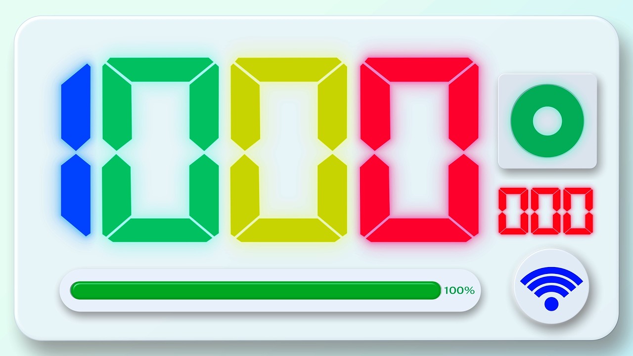 1000 Second Countdown Timer (1000 to 0) with Relaxing Lo-Fi Chill Beats ...