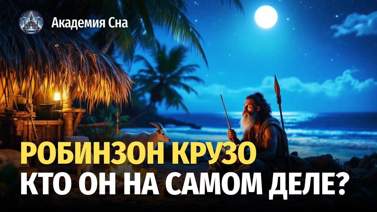 🌙 Лекция для сна 🏝️ Жизнь и удивительные приключения Робинзона Крузо 🏝️