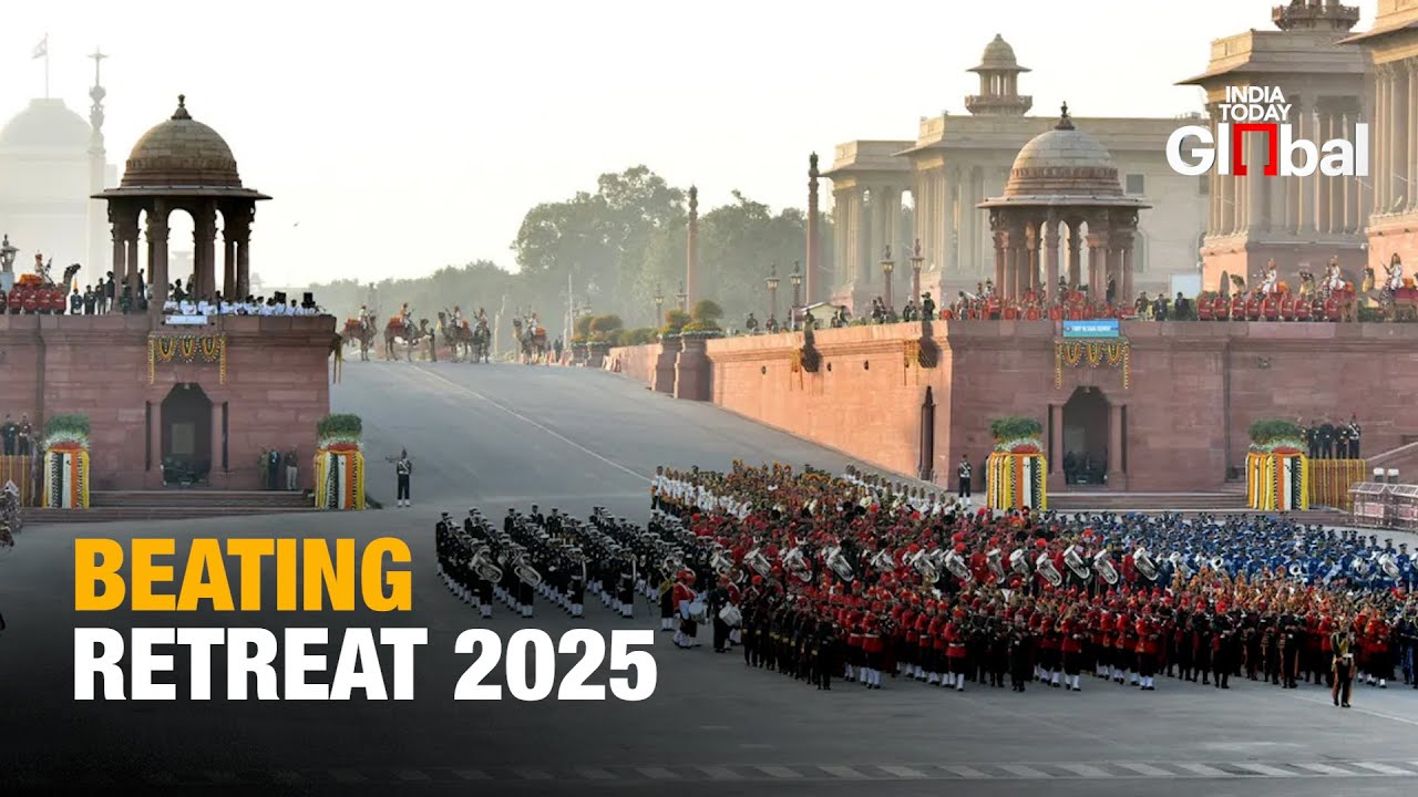 LIVE: Beating Retreat Ceremony 2025: President Droupadi Murmu & PM Modi Attend at Vijay Chowk