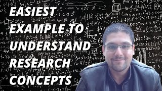 EASIEST EXAMPLE TO UNDERSTAND RESEARCH CONCEPTS / Dr. Hassaan Tohid