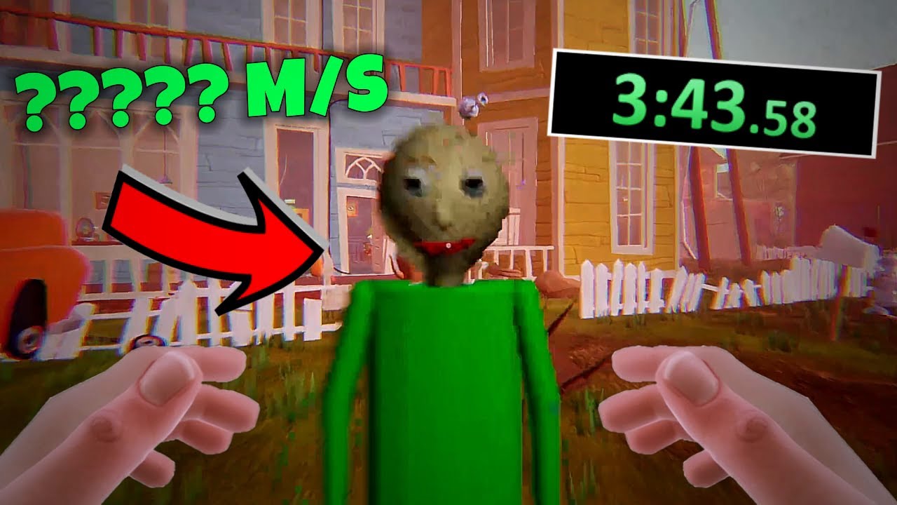 Hello Neighbor: Speedrunner vs Baldi (IŞINLANIYOR)