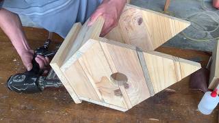 Inspiring DIY Woodworking - DIY Outdoor Bird Station Ideas To Attract More Birds Naturally