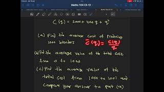 Average value of a function Part 2 out of 2
