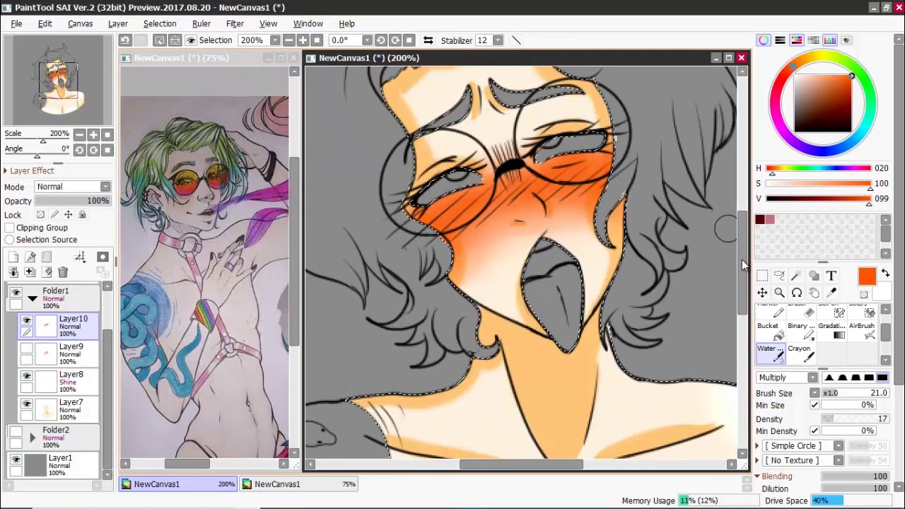 [SPREEDPAINT] 💜 Ahegao ¿Boy? 💜