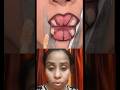 😨Dangerous Fuller Lips Trick With Scissor✂️  Don't Try it🙅&zwj;♀️ #fullerlips  #lips #lipstick #shorts