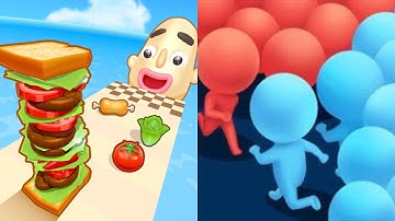 Sandwich Runner + Count Master - All Level Gameplay Android,iOS - NEW MOD APK UPDATE GAMEPLAY