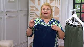 Quacker Factory DreamJeannes Flat Waist Straight Leg Ankle Pants on QVC