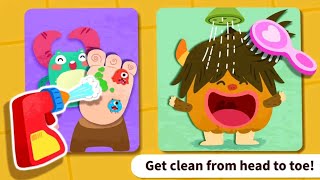 Baby panda's monster spa salon:- Give the little monster a spa treatment | fun spa game for kids |E3 screenshot 3