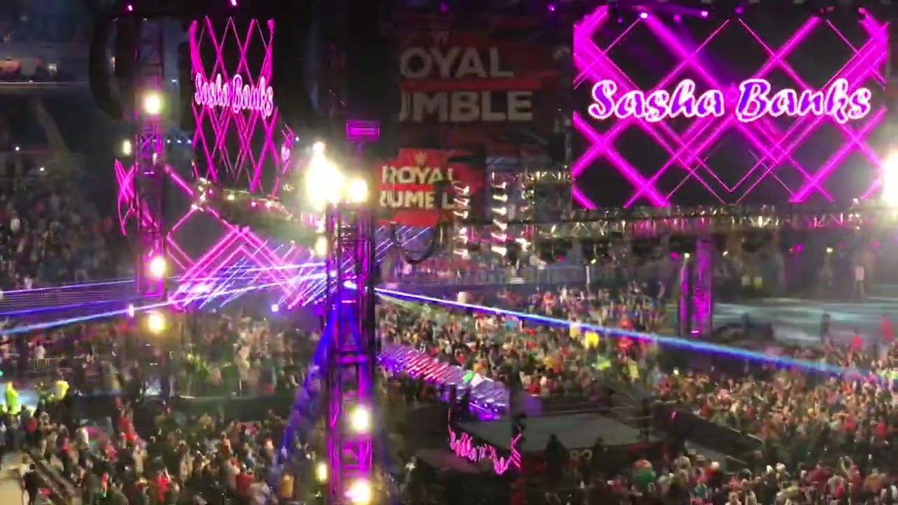 1/29/2022 WWE Royal Rumble (St. Louis, MO) - Women's RR #1 Sasha Banks Entrance