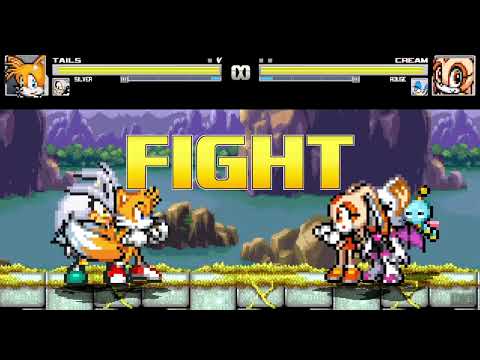SONIC DASH 3 SONIC FIGHT TAILS AND SILVER VS CREAM AND ROUGE SHOWCASE