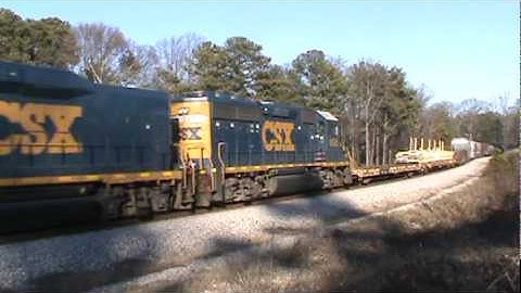 All EMD consist leads CSX Q580 in Smyrna,GA