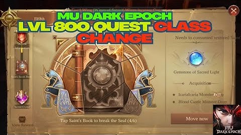 MU Dark Epoch Lvl 800 Quest Class Change  | Lvl 400 class change quest