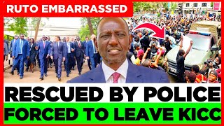 Breaking News! Ruto &amp; France President Forced to Leave Nairobi KICC under Tight Security 
