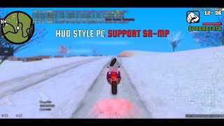 Mod HUD STYLE PC Support GTA SA-MP Android!!!