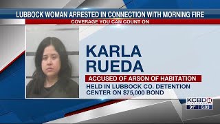 Woman arrested, accused of setting RV on fire in northeast Lubbock