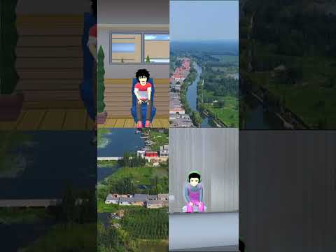 لاجي قط كوميديا مضحك محاكي مدرسة ساكورا حيل الخياطة