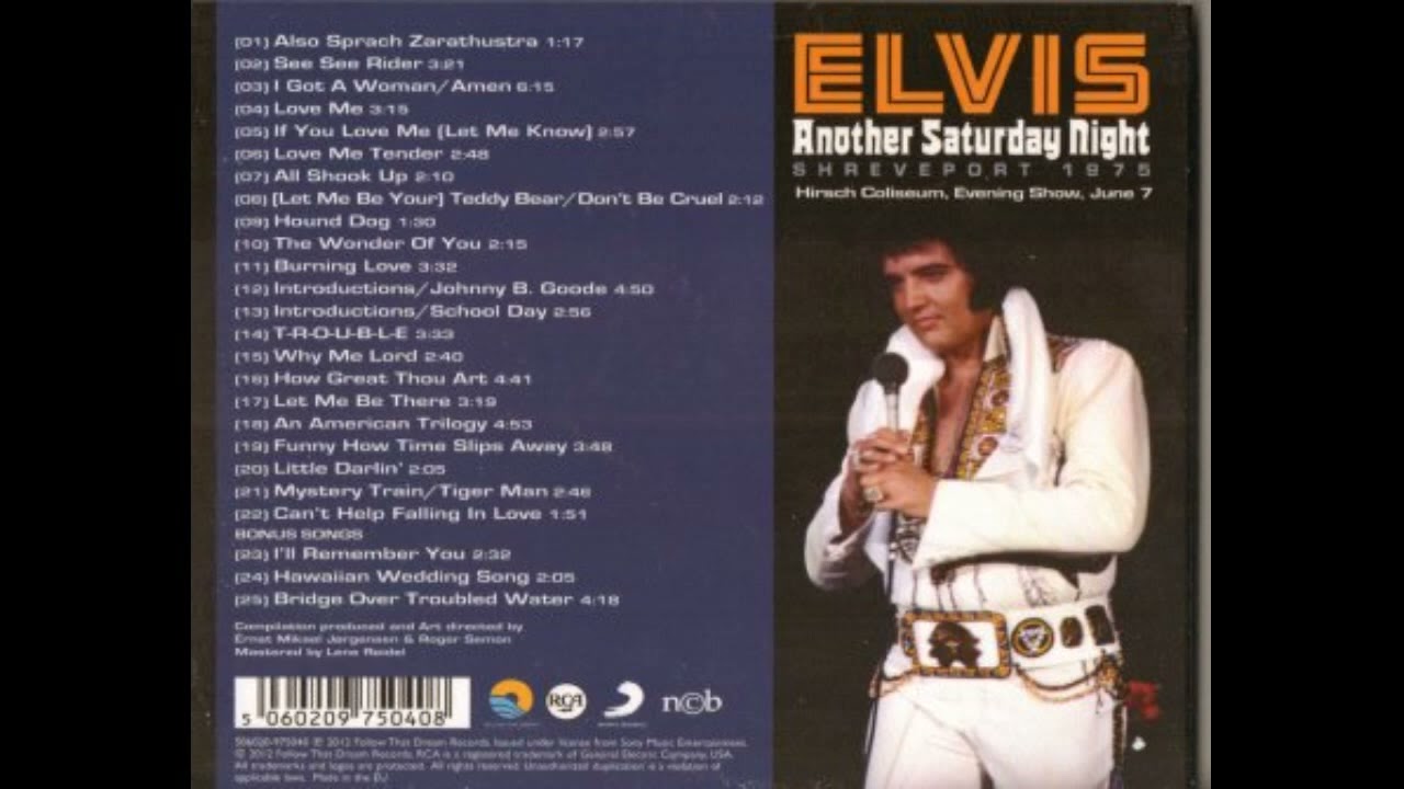 新品 廃盤 エルヴィス・プレスリー ANOTHER SATURDAY NIGHT Elvis Presley - FTD-109 Another Saturday Night - Shreveport 1975