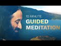10 minute guided mindfulness meditation  sit by the lake with gurudev sri sri ravi shankar