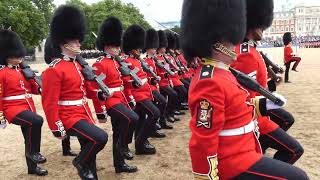 The Colonel's Review rehearses for Trooping the Colour 2025