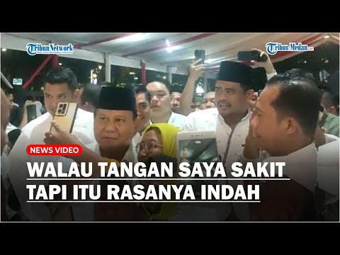 Cerita Prabowo Subianto saat Bersalaman Dengan Emak-emak Medan, Menhan: Sakit Tapi Rasanya Indah