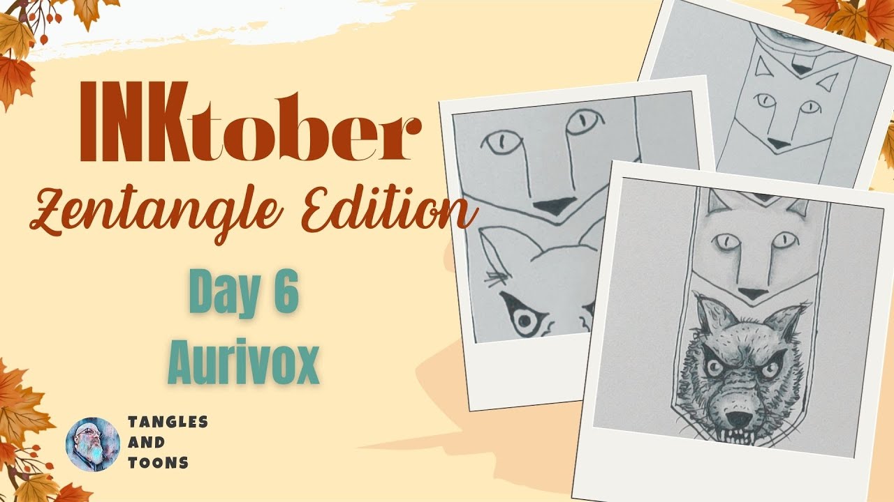 How to Draw Aurivox Zentangle Pattern | Inktober 2025 Day 6 (with