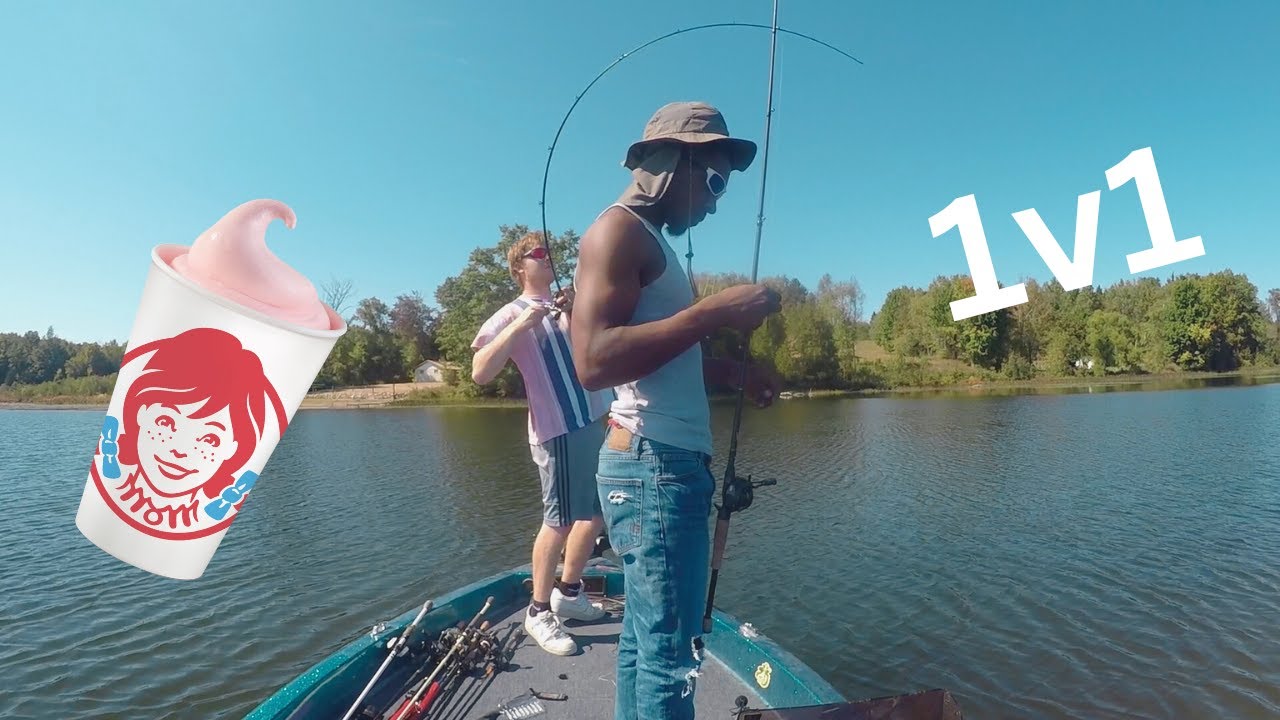 1v1 Wendys Frosty Bass Fishing Challange