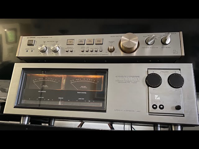 Luxman M 2000 Power Amp w/ Luxman C-20 preamp #luxman