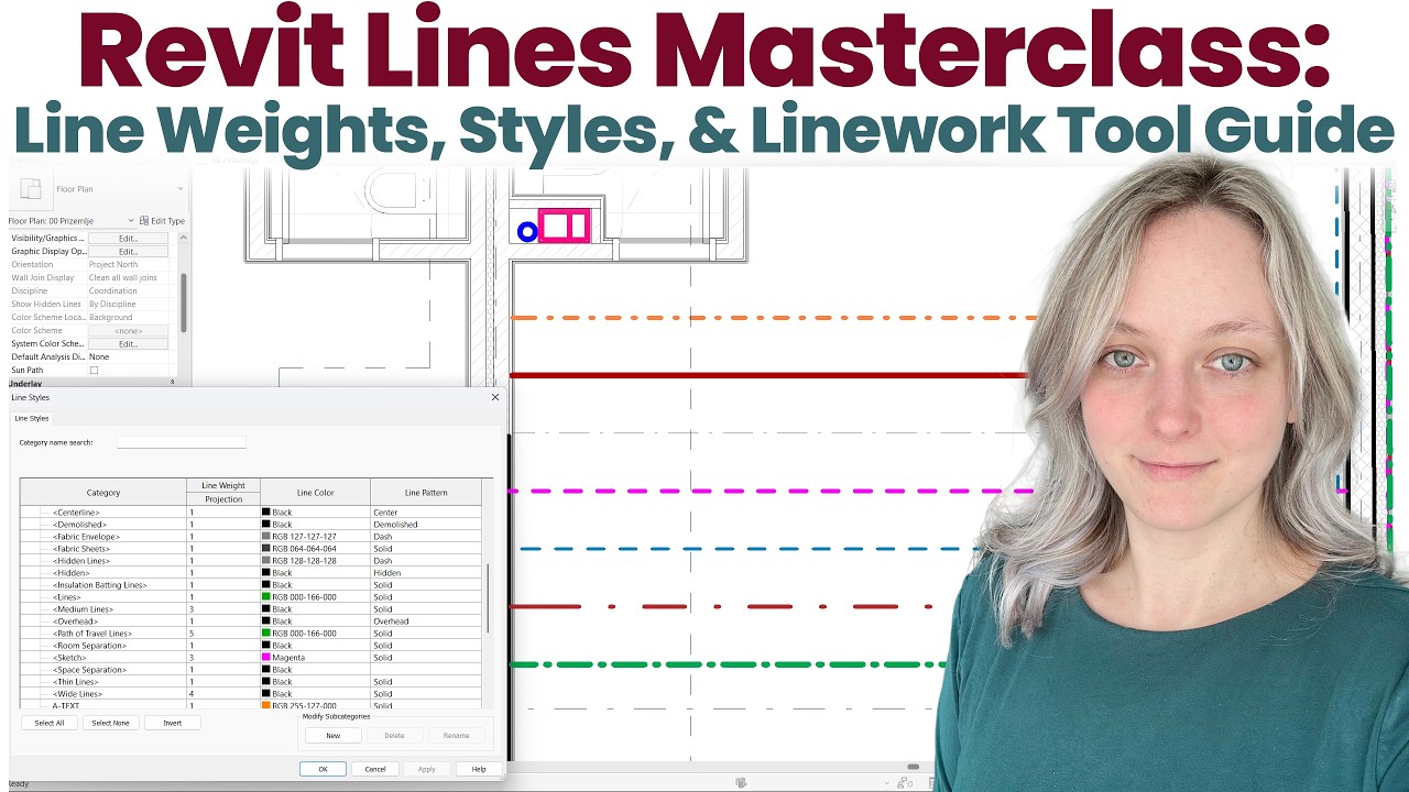 Linework Revit Revit Lines Masterclass: Line Weights, Styles, & Linework Tool Guide ...