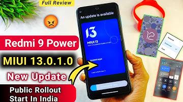 Redmi 9 Power MIUI 13.0.1.0 New Update Public Rollout Start In India | Android 12 Update Features