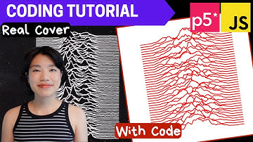 p5.js Coding Tutorial | Album Cover - Unknown Pleasures by Joy Division