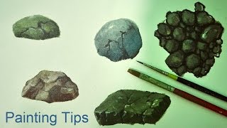 Acrylic Painting Lesson - How to Paint Rocks by JMLisondra Acrylic Painting Lesson - How to Paint Rocks by JMLisondra