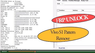 Vivo S1 Pattern Frp Unlock with Umt pro tool without test pinout