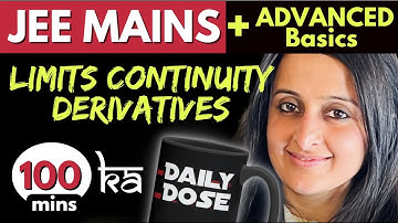 LIMITS CONTINUITY DERIVATIVES JEE MAINS FULL+ JEE ADVANCED BASICS |Theory + Ques | NEHA AGRAWAL #jee