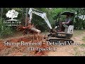 Clearing House Sites - Digging Stumps Detailed Video