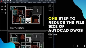 Simple Step to reduce the file size of AutoCAD Drawings