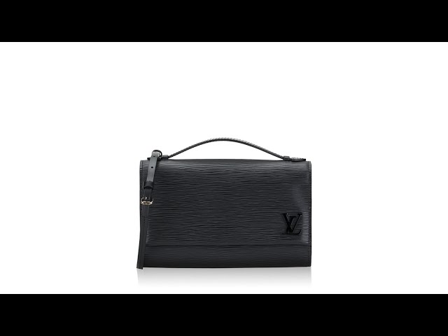 Louis Vuitton Clery Epi Noir Black New Purse Clutch Crossbody