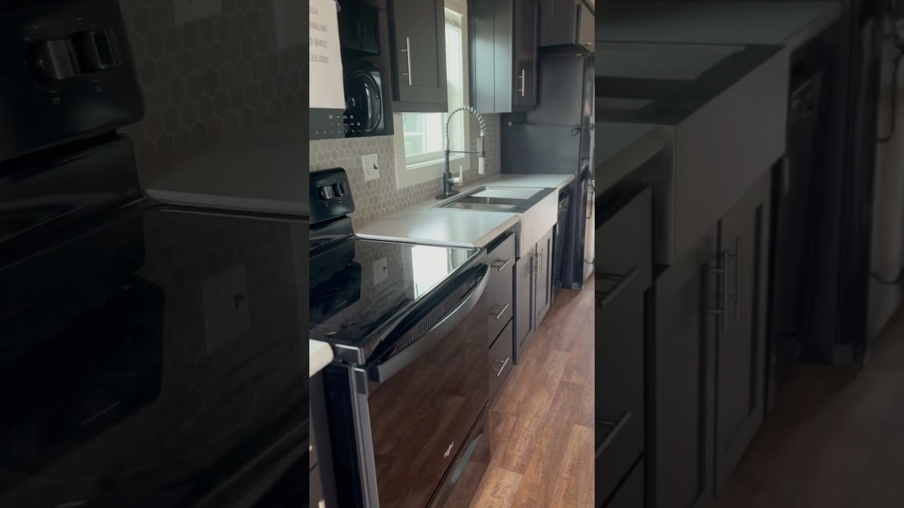 Platinum cottage RedBird tiny home. Front and rear covered patios 