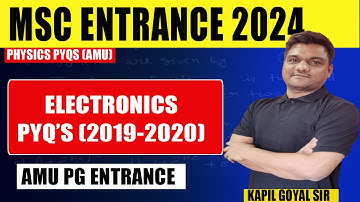 Msc physics entrance 2024 | Electronics PYQ