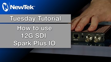 Tuesday Tutorial : Using the 12G SDI Spark Plus IO