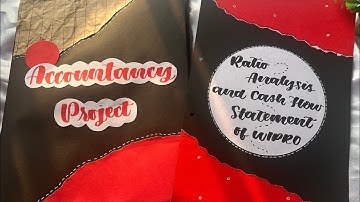 Accounts project on ratio analysis and cash flow statement | Class 12 th project