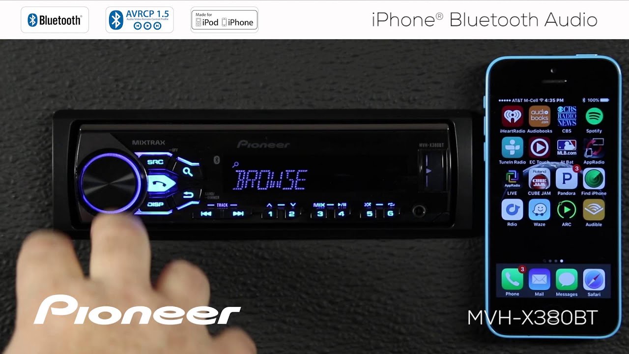 Comment Faire Fonctionner Mon Bluetooth Sur Mon Autoradio Pioneer Mvh-x380bt