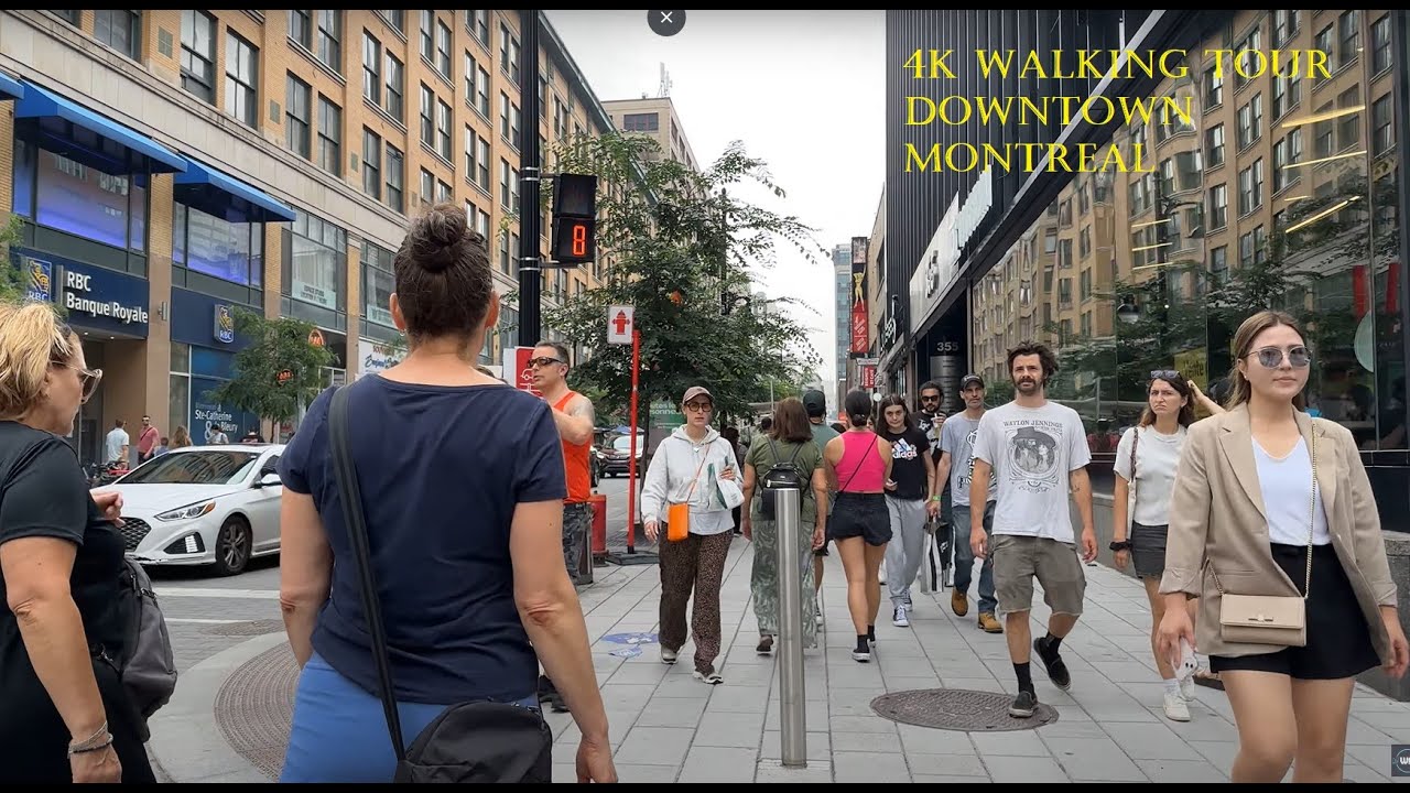 4K Walking Tour | Downtown Montreal, St Catherine Street - YouTube