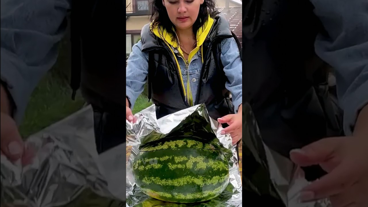 Grilled Chicken Stuffed in a Watermelon According to the Queen's Recipe! 