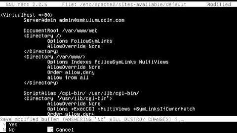configuration Web Server on debian 7