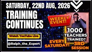 3rd | Online Teaching Training for 1000+ Teachers | Earn ₦500K+ Monthly | Ralph the Expert Live