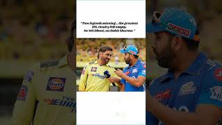 Two Legends Missing 😔 | Dhoni &amp; Rohit Absent | IPL Greatest Rivalry Feels Empty