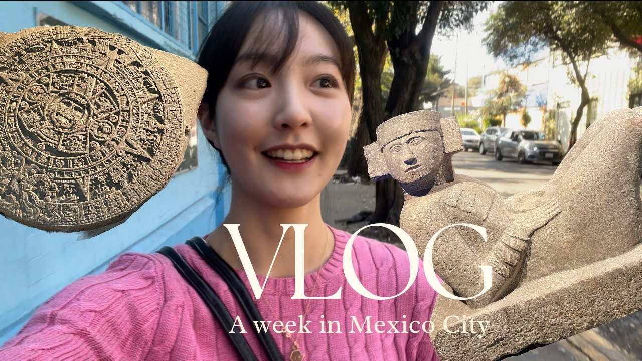 [멕시코살이 #2] 멕시코 인류학 박물관에서 해시계보고 심장이 두근두근! 🥹 | 멕시코 따릉이타고 시내 누비기 | 멕시코 치안, 숙소 팁