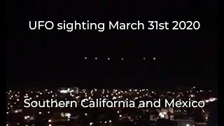 On tuesday evening, march 31, numerous witnesses reported seeing
glowing orange orbs in the night sky off coast of southern california
and near us-me...